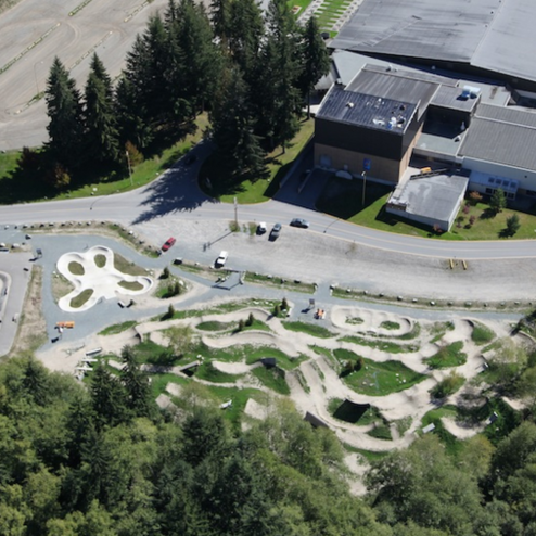 Powell River skate park pump track