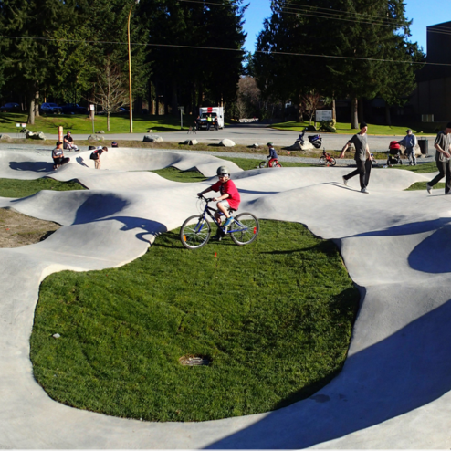 Powell River skate park pump track