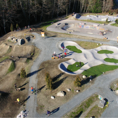 Powell River skate park pump track